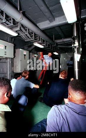 Uss Safety First The safety officer aboard amphibious assault ship USS Bonhomme Richard ...