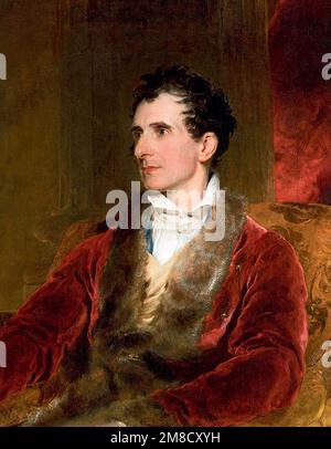 Antonio Canova. Portrait of the Italian Neoclassical sculptor, Antonio Canova (1757-1822), painting by Sir Thomas Lawrence (1769-1830) oil on canvas, c. 1815/19 Stock Photo