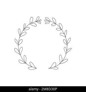 Branch border icon, common graphic resources, vector illustration. Stock Vector