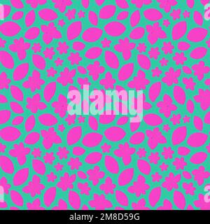 Bright ornament of pink fragments, seamless pattern design, repeating background for web and print Stock Photo