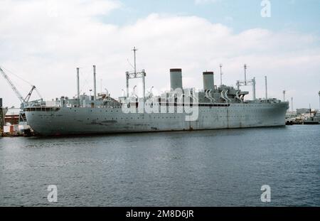 The unclassified miscellaneous service craft USNS GEN. WILLIAM O. DARBY ...