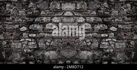 Abstract Vintage Ethnic Wall Pattern Rough Surface Art Stonewall Texture Background Wallpaper Symmetrical Image Stock Photo