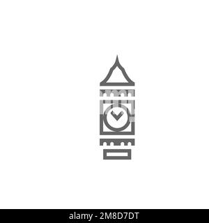 Clock tower icons, common graphic resources, vector illustrations Stock ...