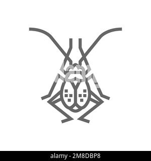 Flea icon, common graphic resources, vector illustrations. Stock Vector