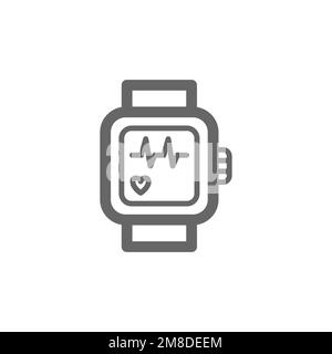 Smart watch icons, common graphic resources, vector illustrations. Stock Vector