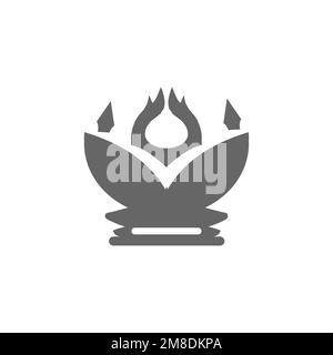 Firepot lamp icon, common graphic resources, vector illustration Stock ...