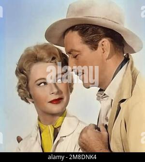 KILLERS OF KILIMANJARO 1959 Columbia Pictures film with Robert Taylor and Anne Aubrey Stock Photo