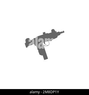 Submachine gun vector icon. Modern vector illustration concepts. Easy ...