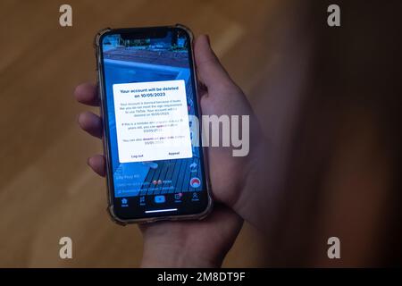 tik tok application. Tiktok Social media network. TikTok is a popular video-sharing  social networking service. Tik Tok logo . Kharkiv, Ukraine - June Stock  Photo - Alamy