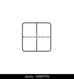 Window arrangement icons, common graphic resources, vector ...
