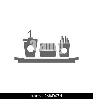 Coke and chips icons, common graphic resources, vector illustrations. Stock Vector