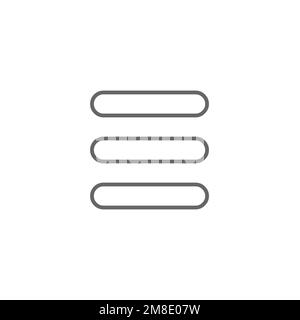 Align icons at both ends, common graphic resources, vector illustrations. Stock Vector