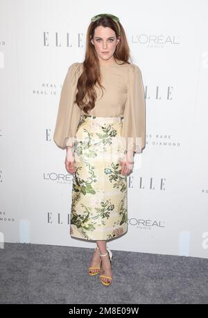 October 16, 2017, Beverly Hills, California, USA: Actress and daughter of Lisa Marie Presley, RILEY KEOUGH at the ELLE 24th Annual Women in Hollywood Celebration held at Four Seasons Hotel Los Angeles. (Credit Image: © F. Sadou/AdMedia via ZUMA Wire) EDITORIAL USAGE ONLY! Not for Commercial USAGE! Stock Photo