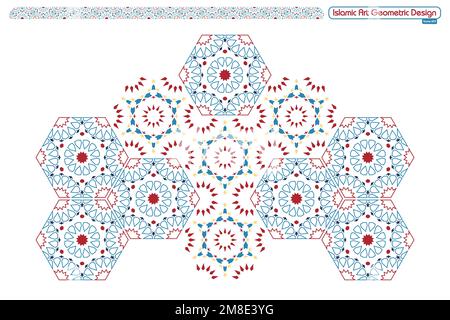Islamic geometric decorative patterns, background collection, background islamic ornament vector image Stock Vector