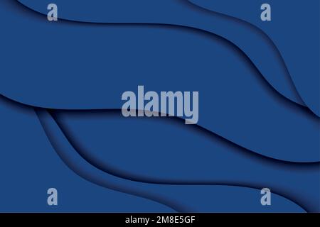 Vector abstract wavy patterned blue background Stock Vector