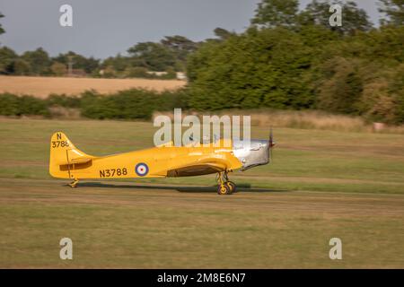 Miles Magister G-AKPF N3788, Old Warden Airfield, Biggleswade, Bedfordshire, UK Stock Photo