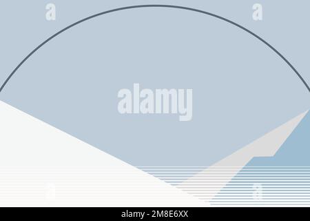 Winter blue mountain background vector Stock Vector