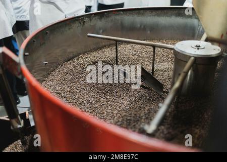 Addis Ababa, Ethiopia. 13th Jan, 2023. Machine in the Solino/Tarara coffee roastery in Addis Ababa, January 13, 2023. Credit: dpa picture alliance/Alamy Live News Stock Photo