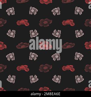 Sweet William seamless pattern vector floral background, remix from artworks by Zhang Ruoai Stock Vector