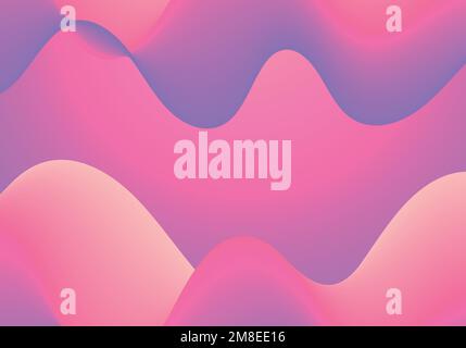 Trendy Minimalistic Fluid Blurred Gradient Background. Poster, Brochure, Advertisement, Banner Stock Vector