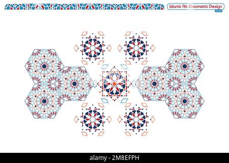 Islamic geometric decorative patterns, background collection, background islamic ornament vector image Stock Vector