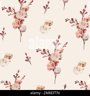 Vintage floral background illustration vector Stock Vector
