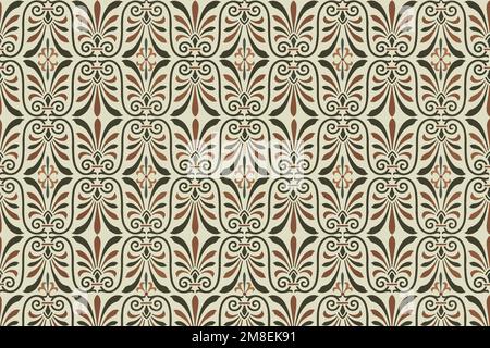 Greek key seamless pattern background vector Stock Vector