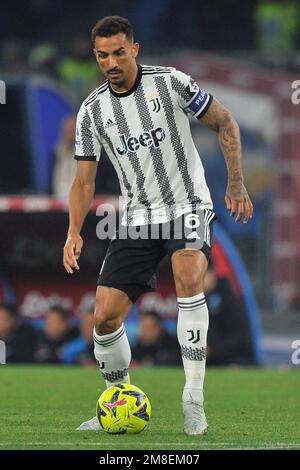 Naples, Italy. 13th Jan, 2023. Danilo player of Juventus, during the match of the Italian Serie A league between Napoli vs Juventus final result, Napoli 5, Juventus 1, match played at the Diego Armando Maradona stadium. Credit: Vincenzo Izzo/Alamy Live News Stock Photo