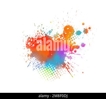 Abstraction colored blots. Vector illustration Stock Vector