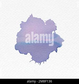 Hand painted watercolor blob vector Stock Vector