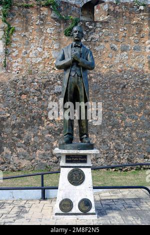 Statue Juan Pablo Duarte, Plaza Patriotica, Santo Domingo, Dominican Republic, Caribbean, Central America Stock Photo