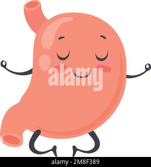 Strong healthy happy stomach smiling licking lips yummy emotion ...