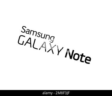 Samsung Galaxy Note Edge, Rotated Logo, White Background Stock Photo ...