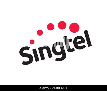 Singtel, Logo, White background Stock Photo - Alamy