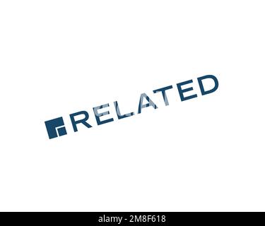 The Related The Related Companies, rotated logo, white background B Stock Photo - Alamy