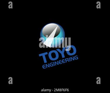 Toyo Engineering Corporation, Rotated Logo, White Background Stock ...