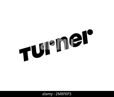 Turner Broadcasting System, Rotated Logo, White Background Stock Photo