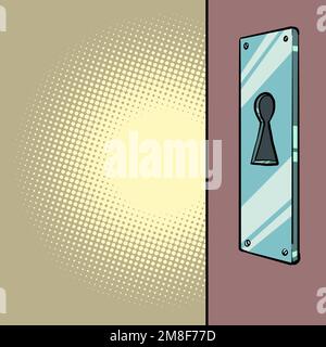 Keyhole. Real estate and construction, new apartment symbol Stock Vector