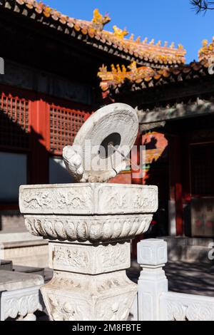 The dial of the Palace Museum in Beijing Stock Photo