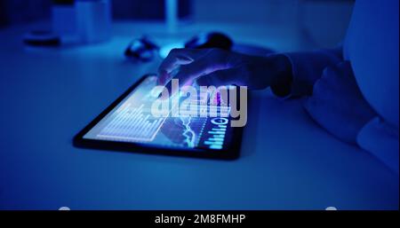 Digital Data Technology. KPI Business Dashboard Technology Stock Photo