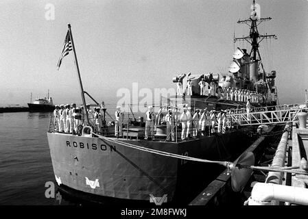 USS Lynde McCormick (DDG-8) decommissioning at San Diego 1991 Stock ...