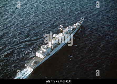 A Starboard Quarter View Of The British Frigate HMS LONDON (F-095 ...