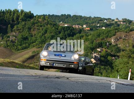 san marino , san marino - sett. 16 : porsche 911 1976 in coppa nuvolari old racing car Stock Photo