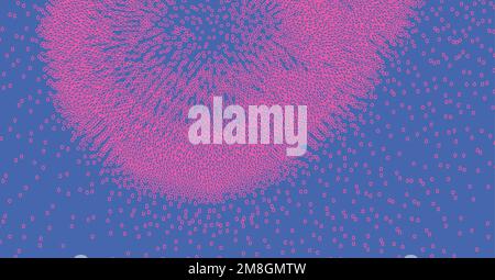 Background for medicine, science, technology or education. Array with dynamic particles. Abstract grid design. Vector illustration with dynamic effect Stock Vector