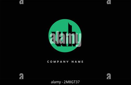 WB, BW Abstract Letters Logo Monogram Stock Vector