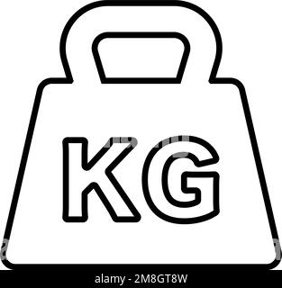 https://l450v.alamy.com/450v/2m8gt8w/kg-weight-icon-muscle-training-equipment-editable-vector-2m8gt8w.jpg