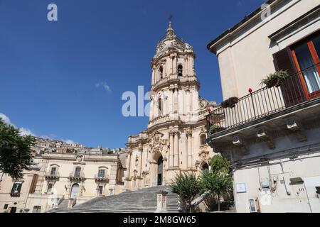 Duomo of San Giorgio, Modica, Sicily, Italy Stock Photo