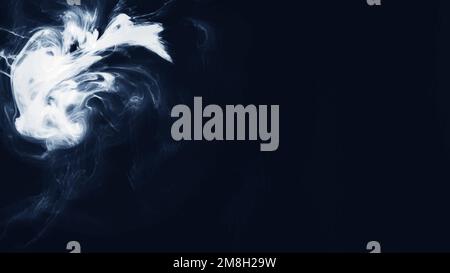White smoke isolated on blue background vector Stock Vector