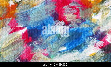 Colorful acrylic brush stroke background vector Stock Vector