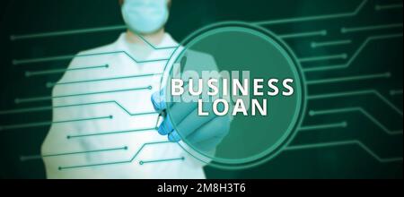 Inspiration showing sign Business Loan. Word for Credit Mortgage Financial Assistance Cash Advances Debt Stock Photo